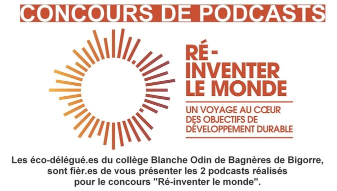 Concours de podcasts de l'AFD "Ré-inventer le monde"