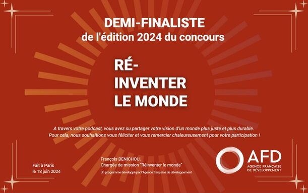 Les éco-délégué.es demi-finaliste du concours "Ré-inventer le monde" de l'AFD